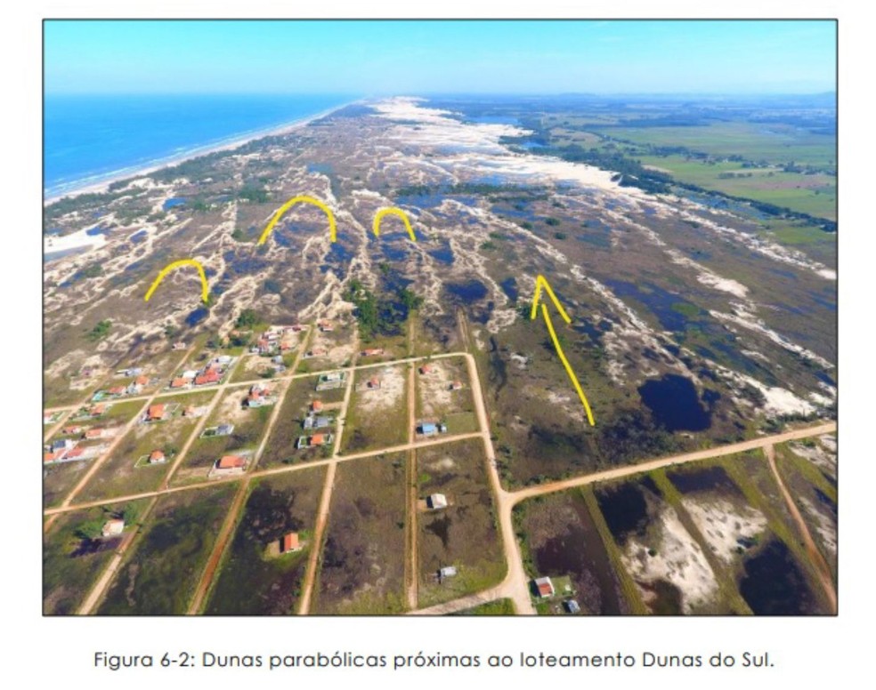 Imagem divulgada pela PF mostra região de Jaguaruna — Foto: PF/Divulgação