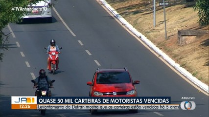 Quase 50 mil carteiras de habilitação estão vencidas do Tocantins, aponta Detran