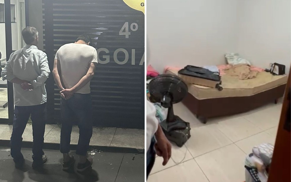Lourenço e o amigo foram presos em flagrante; Quarto em que o ex-prefeito foi encontrado — Foto: Divulgação/Polícia Civil