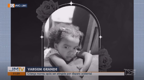 Criança de 3 anos morre após ser baleada acidentalmente pelo irmão de 8 anos em Vargem Grande