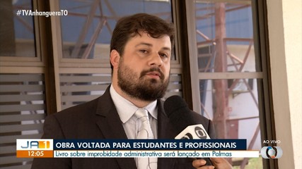 Escritor tocantinense lança livro sobre improbidade administrativa