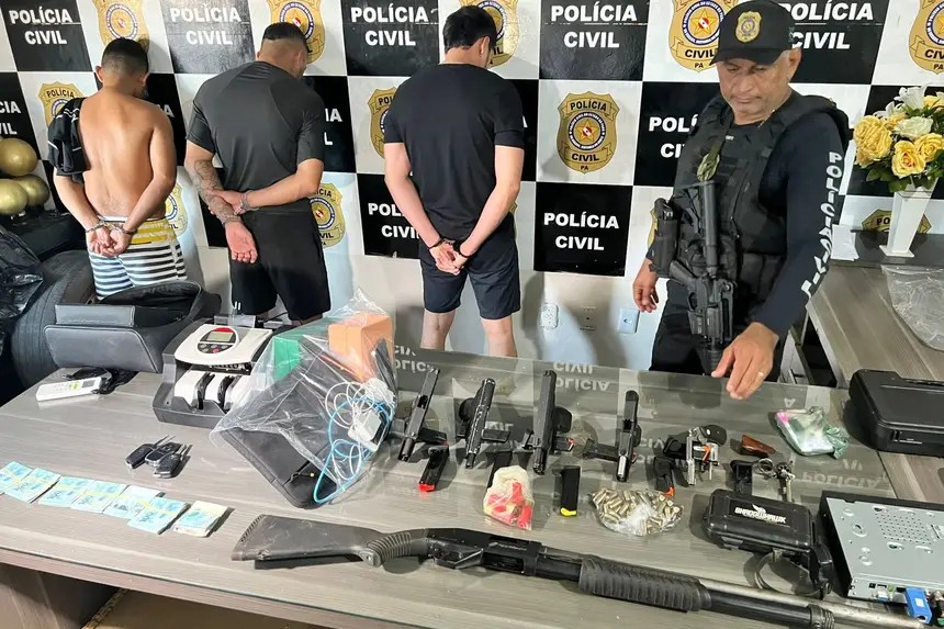 Sargento PM e mais quatro suspeitos são presos por comércio de armas furtadas em Uruará