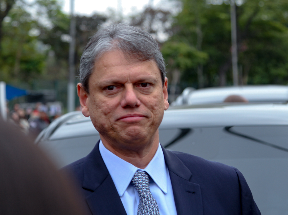 Tarcísio de Freitas, governador de SP, foi a uma reunião com o chefe da Embaixada dos EUA — Foto: Raul Luciano/Ato Press/Estadão Conteúdo