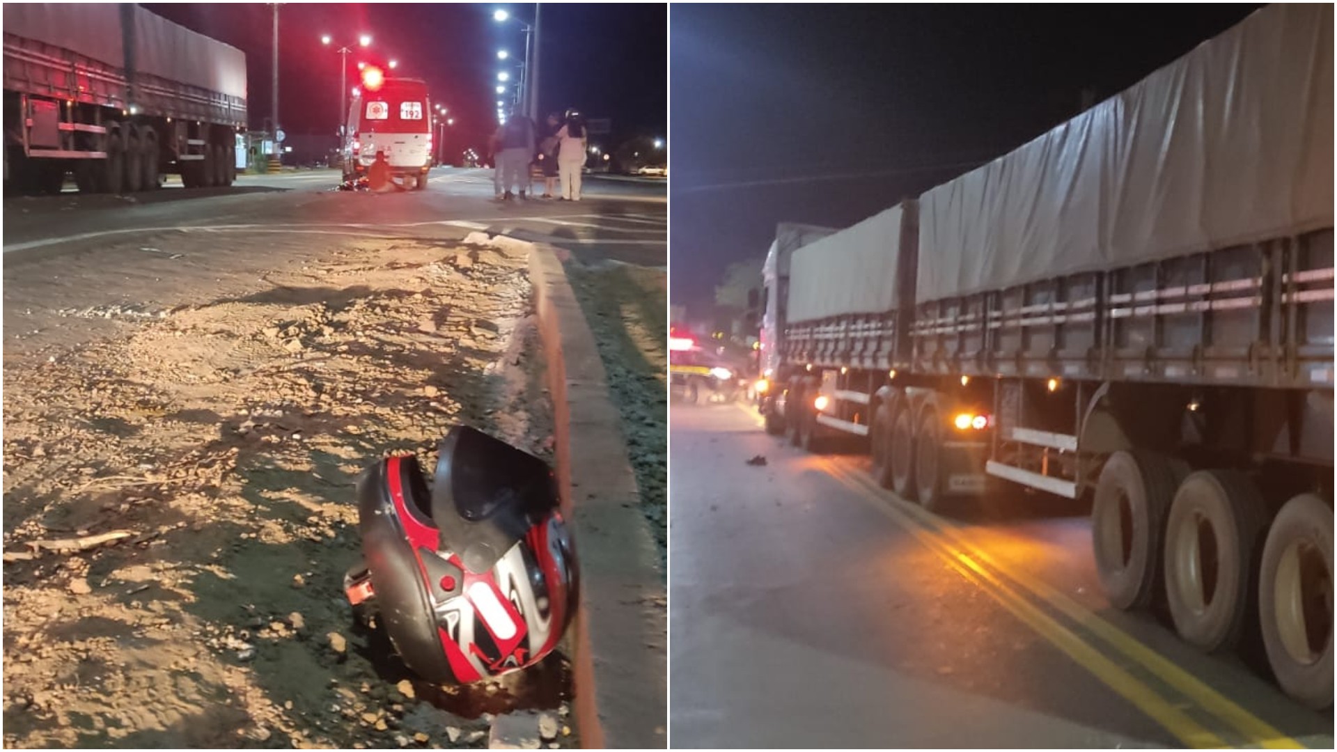 Motorista atropela carreteiro e três ocupantes de moto que eram socorridos em rodovia no MA; VÍDEO