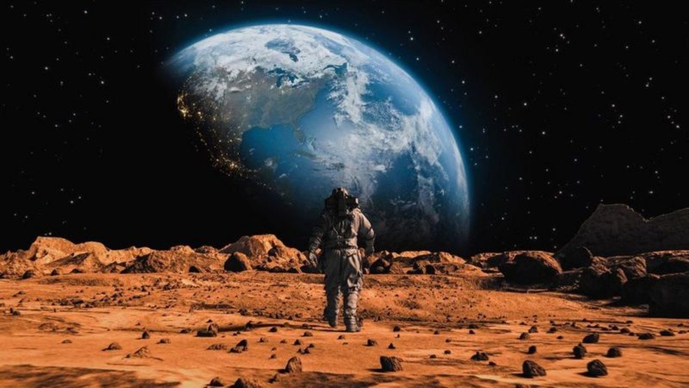 A Lua está sendo considerada um ponto de parada antes de viajar para planetas além de Marte — Foto: GETTY IMAGES via BBC