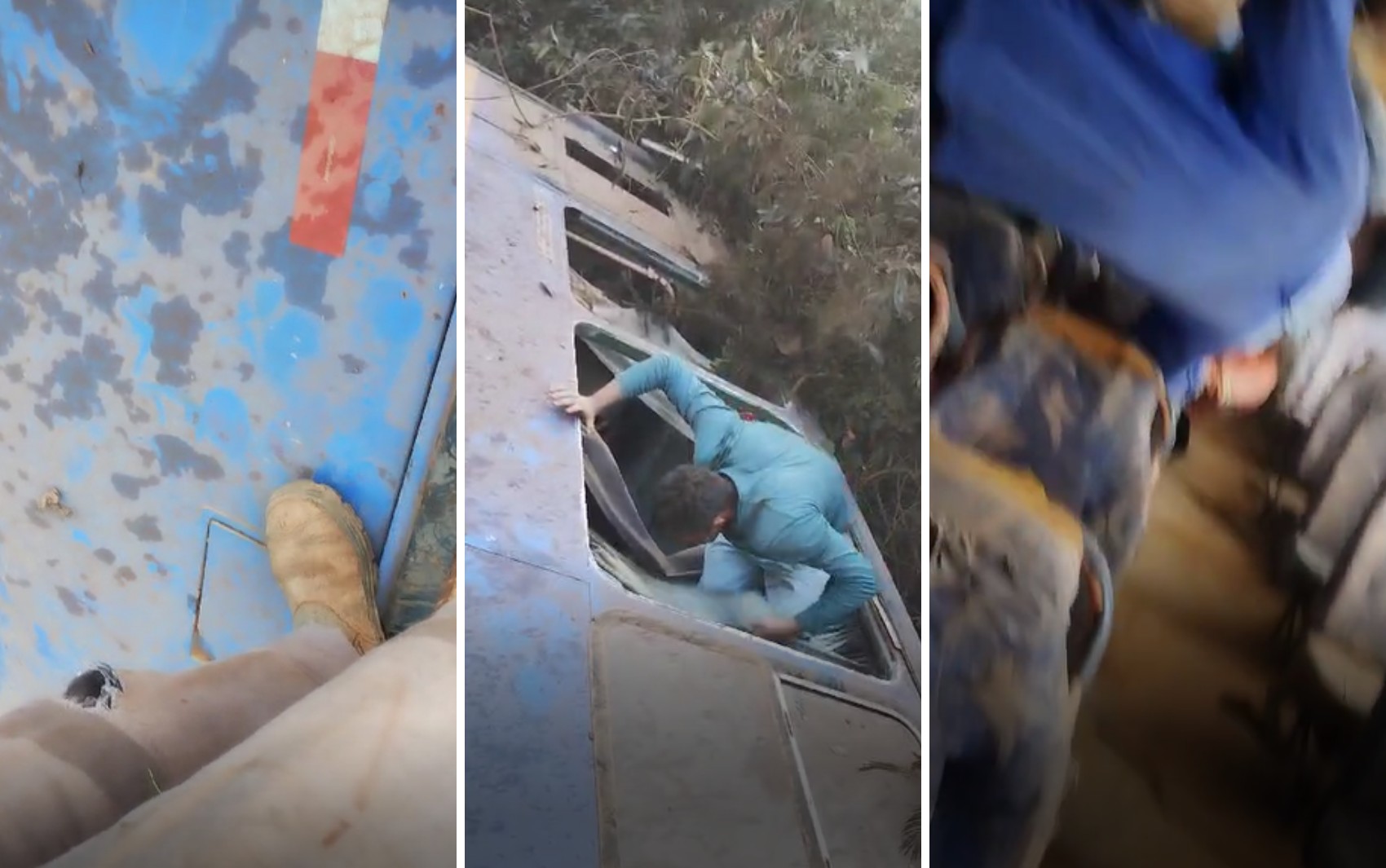 VÍDEO mostra como ficou por dentro o ônibus que caiu de despenhadeiro em MG; uma pessoa morreu