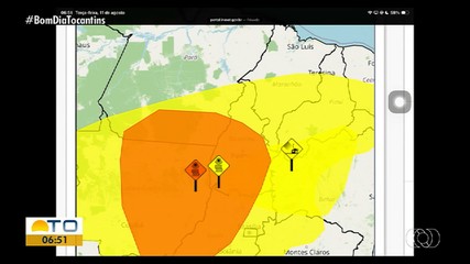 Veja a previsão do tempo para o Tocantins nesta terça-feira (11)