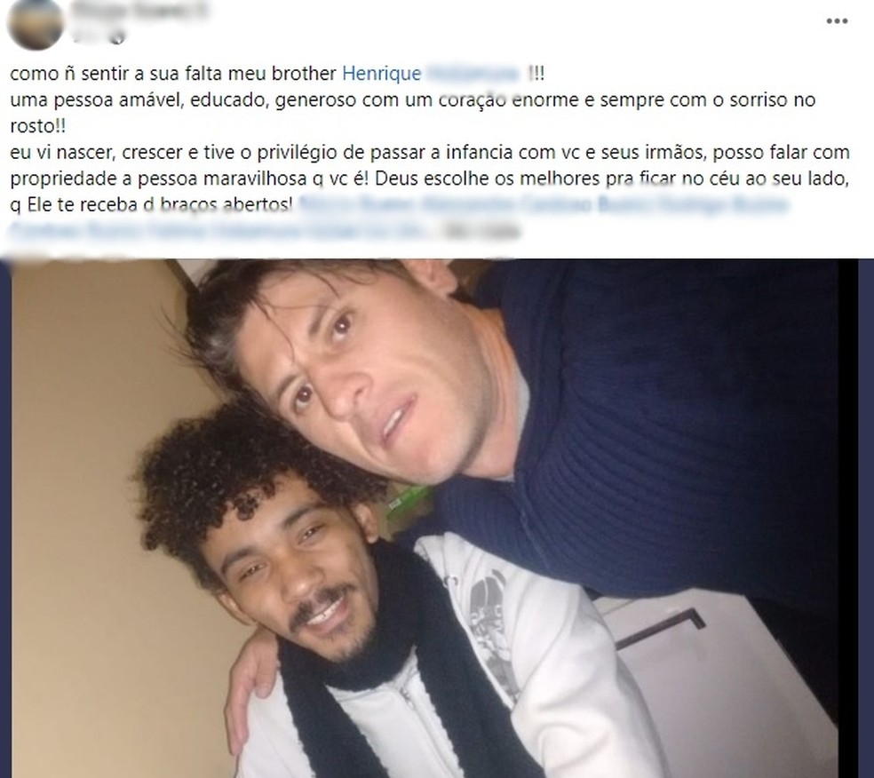 Morte de dançarino comoveu amigos nas redes sociais — Foto: Facebook/Reprodução