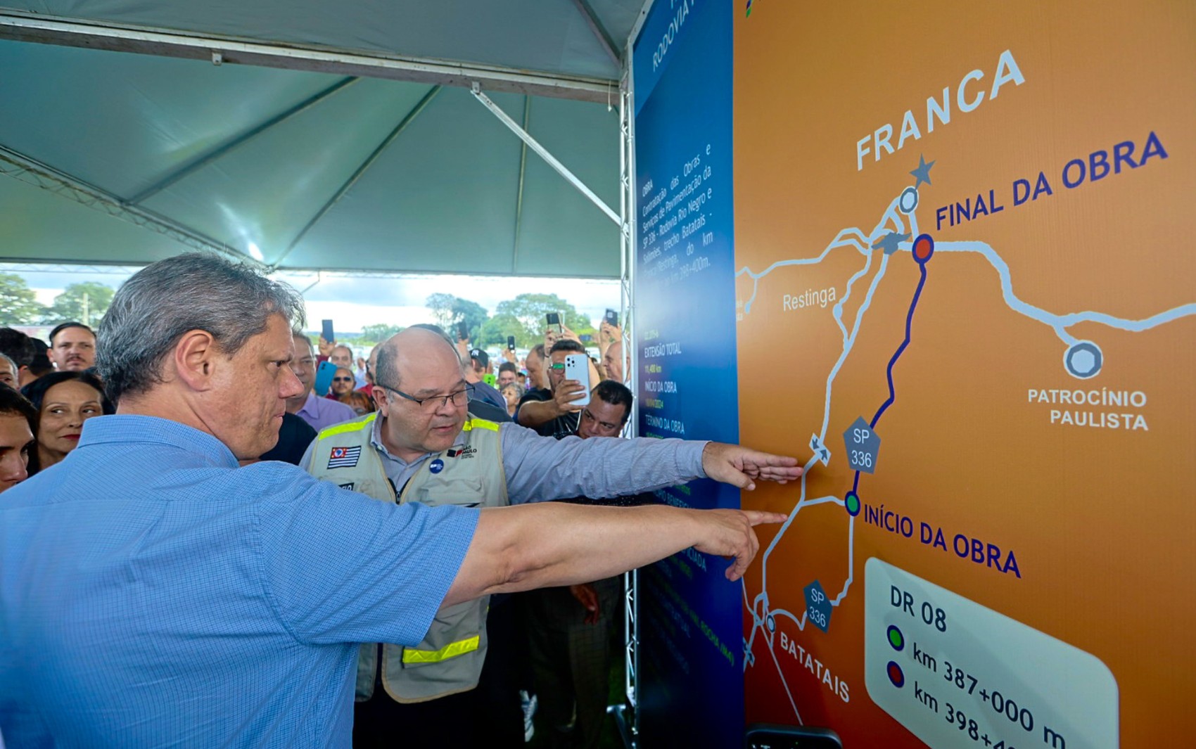 Após apelo de Rionegro, governo de SP começa obras da rodovia que leva nome de dupla sertaneja em Franca