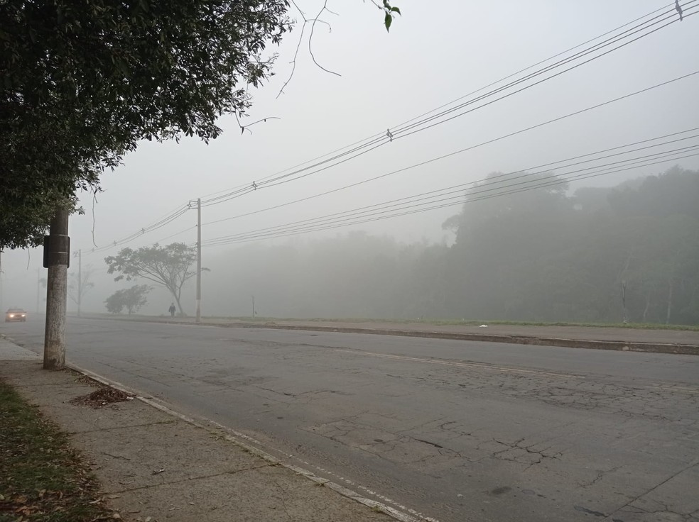 Nevoeiro em Juiz de Fora, foto de arquivo — Foto: Juliana Netto/g1