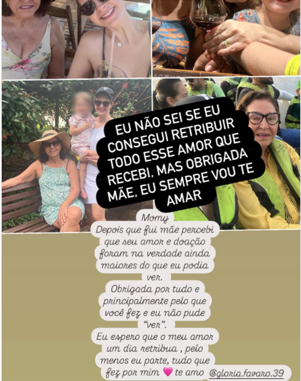 Em post, filha homenageia a mãe que morreu após cair de escada de avião no Aeroporto de Congonhas, em São Paulo (SP) — Foto: Reprodução/Instagram