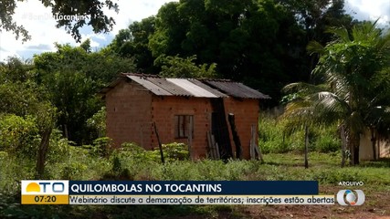 Seminário online discute demarcação de território de povos quilombolas no Tocantins