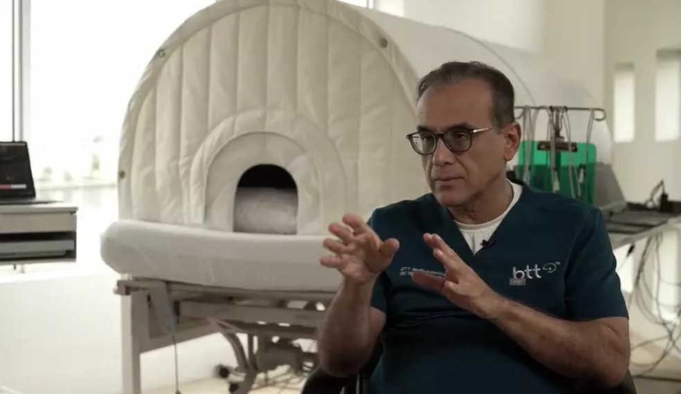 Médico brasileiro oferece tratamento sem comprovação científica por R$ 200 mil — Foto: TV Globo/Reprodução