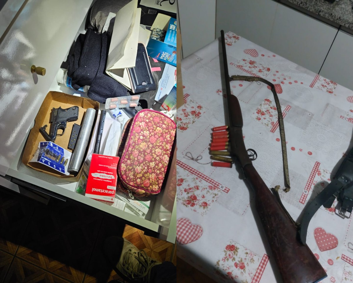 Operação contra fraude em concurso público em SC prende dois e encontra armas de fogo