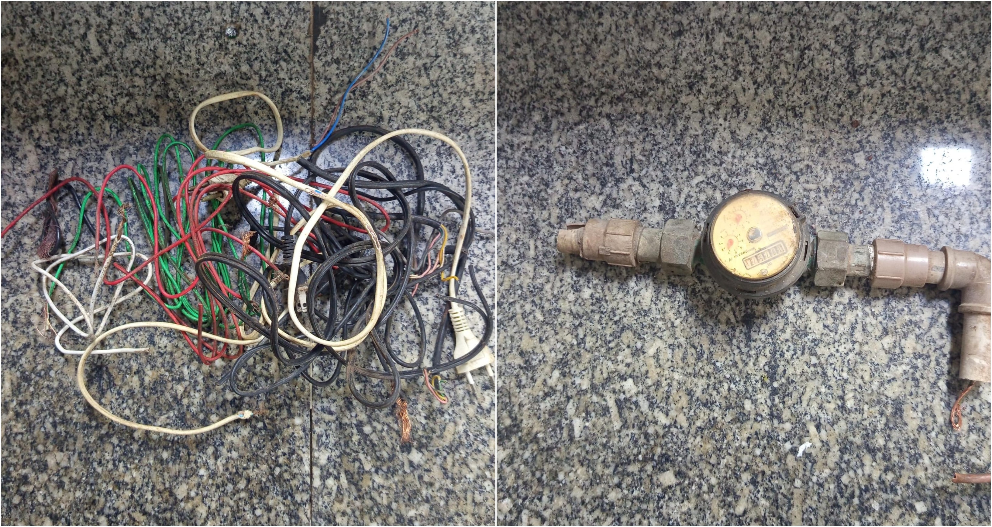 Homem é preso após furtar fios elétricos e registro de água no Centro  