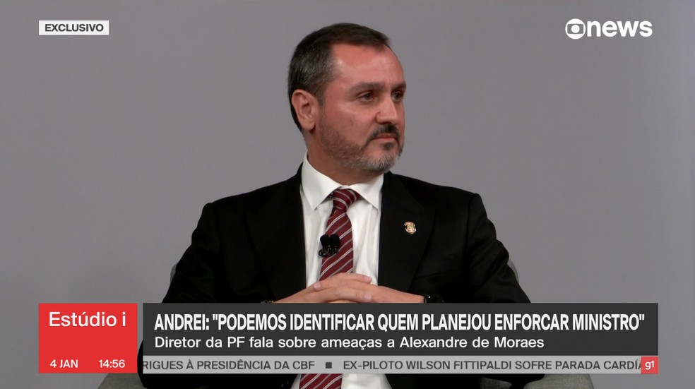 O diretor-geral da Polícia Federal, Andrei Rodrigues — Foto: GloboNews