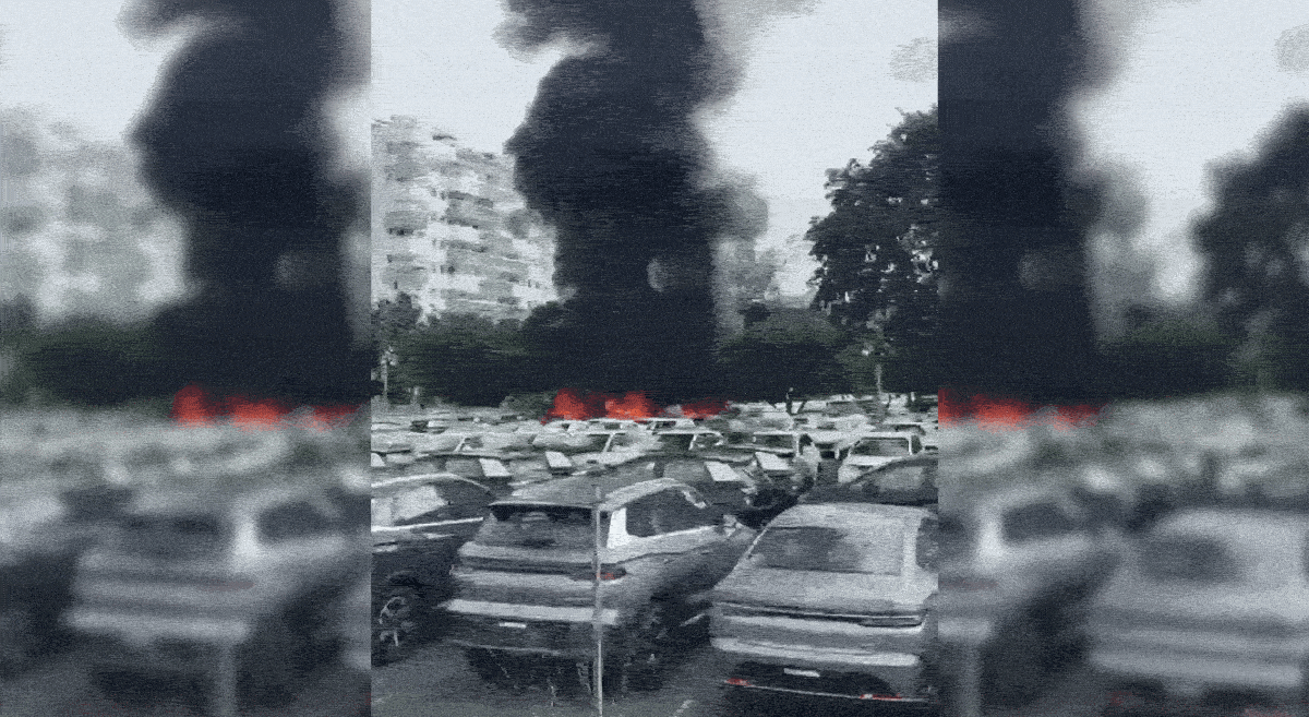 Vídeos mostram incêndio causado por queda de Helicóptero no Recreio dos Bandeirantes; veja 