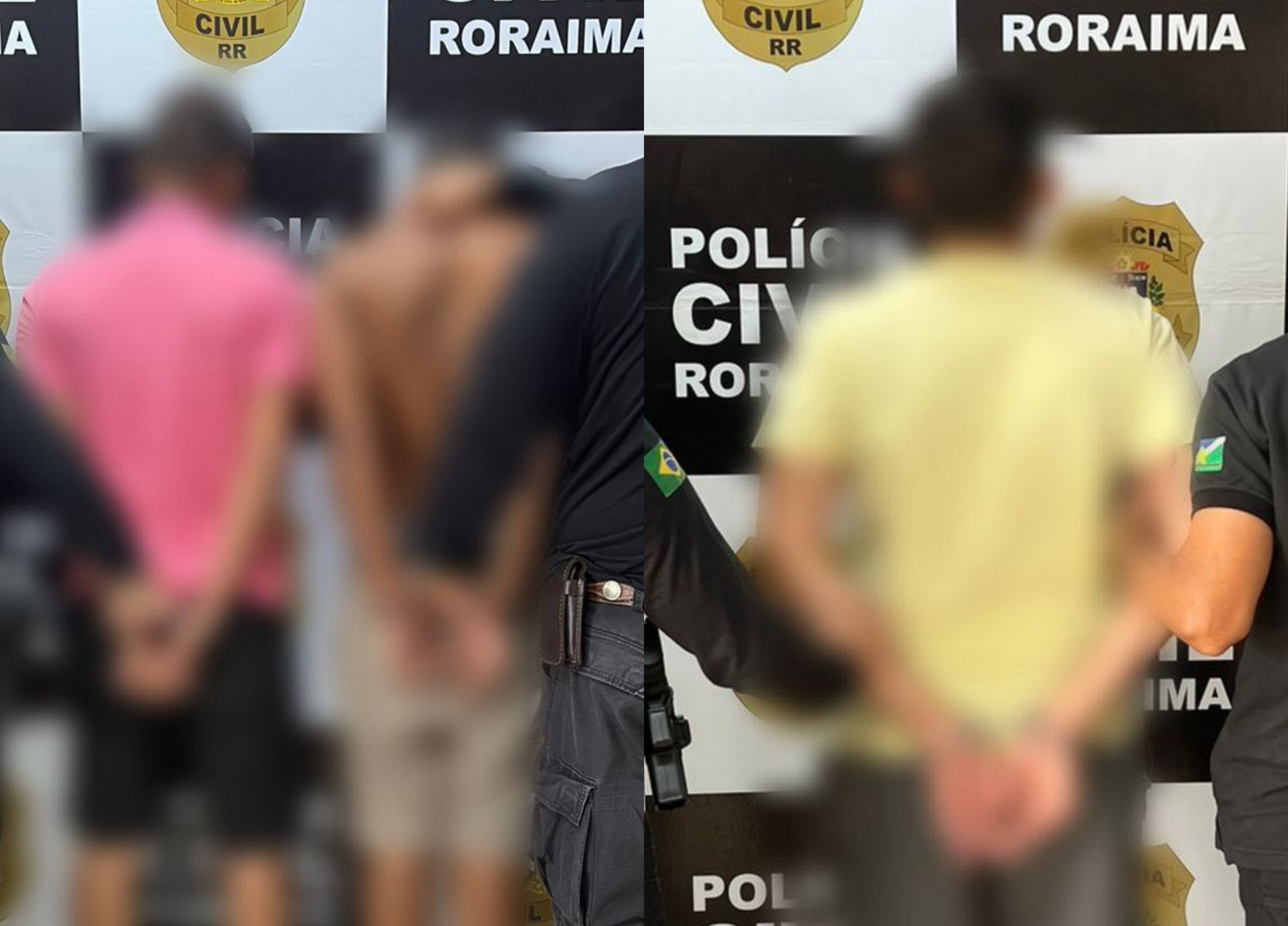 Quatro pessoas são presas por se passarem por policiais civis para cometer roubos em Boa Vista