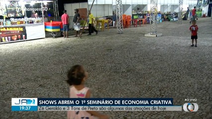 Shows abrem a programação do 1º Seminário de Economia Criativa do Tocantins