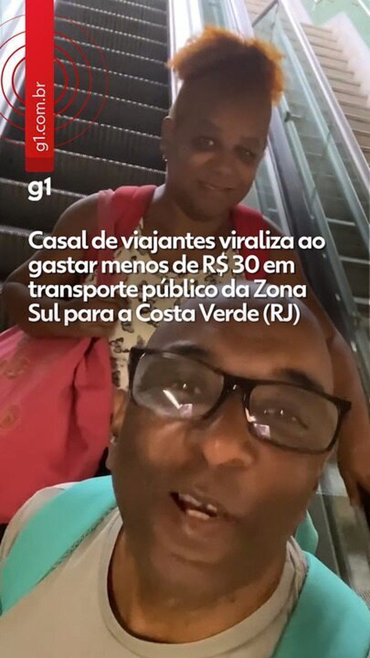Casal de viajantes viraliza ao gastar menos de R$ 30 em viagem da Zona Sul ao Rio