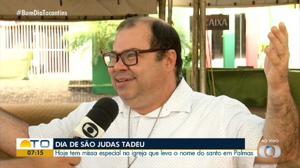 Igreja de São Judas Tadeu realiza missa no dia de homenagem ao santo nesta segunda-feira (
