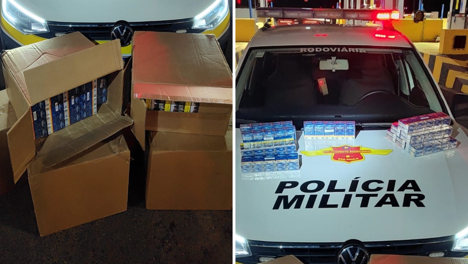 Polícia Rodoviária apreende 3,5 mil maços de cigarros na Carvalho Pinto, em São José