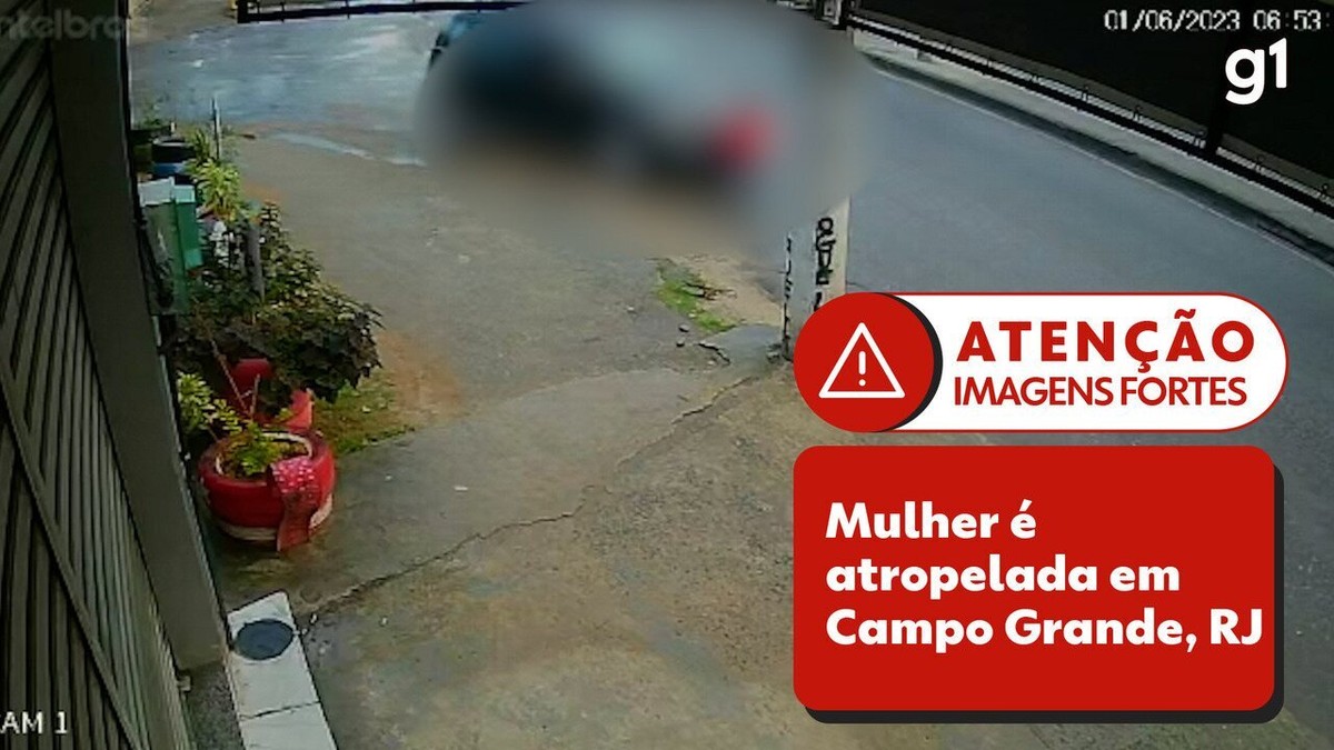 Idosa é atropelada em Campo Grande, e motorista foge sem prestar socorro; vídeo