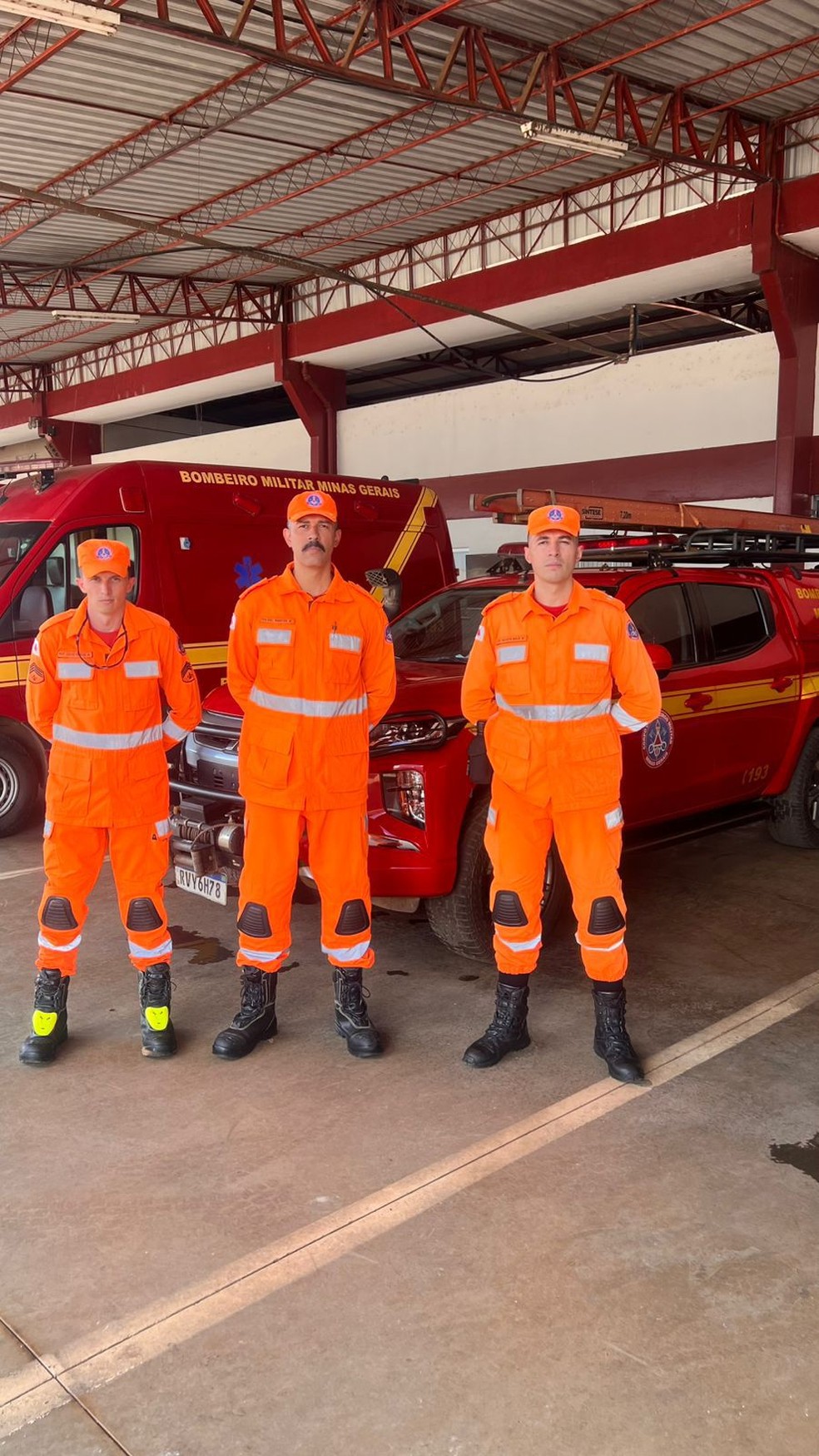 Militares de Patos de Minas integram a missão na Venezuela — Foto: Corpo de Bombeiros/Divulgação
