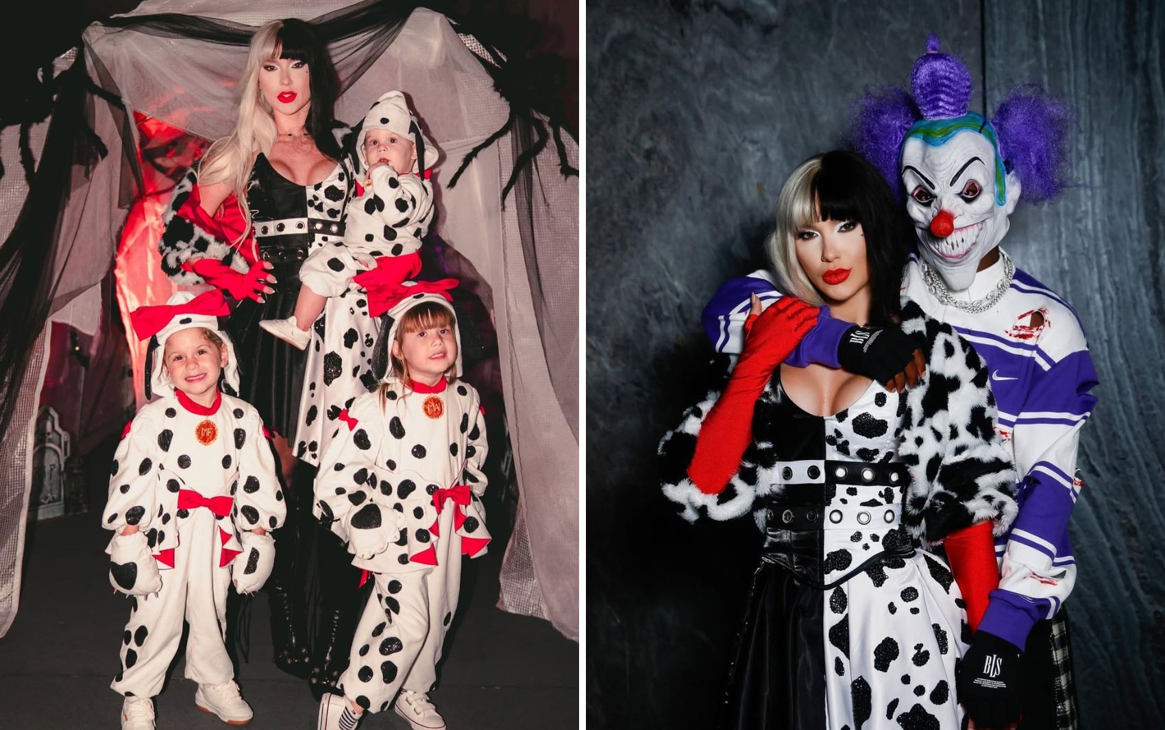 Virginia comemora o halloween com Vini JR. e os filhos em Madri 