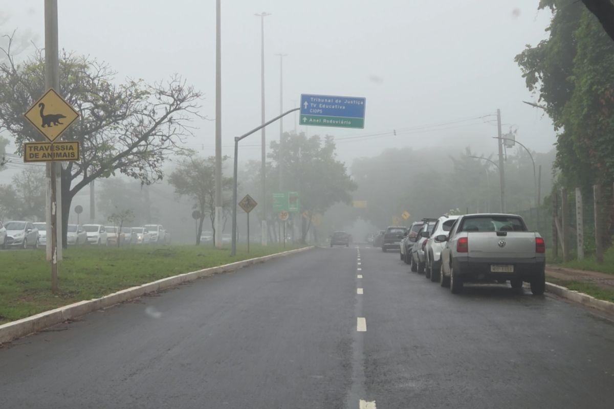Neblina engole Campo Grande e reduz visibilidade nesta segunda-feira; veja previsão