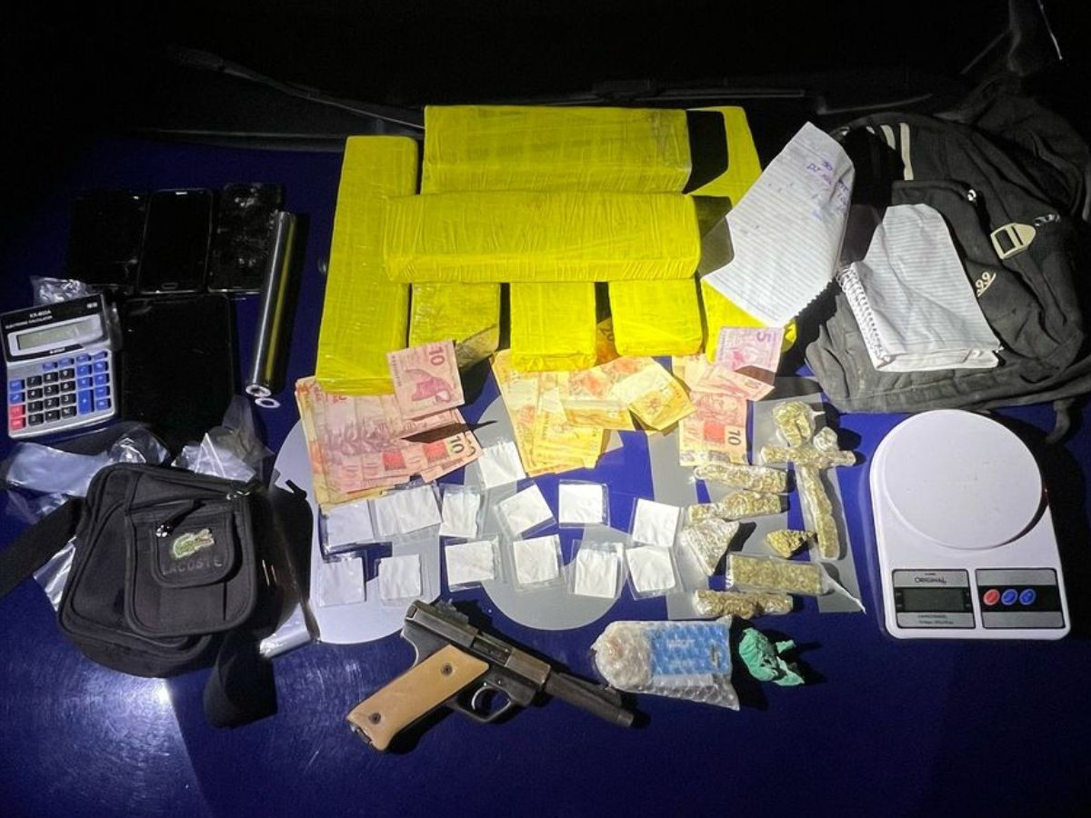 Guarda Municipal apreende drogas e prende homem por tráfico em Pinhalzinho 