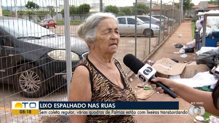 Falta da coleta de lixo gera acumulo de resíduos em várias quadras de Palmas
