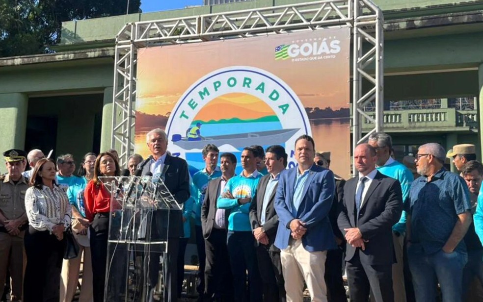 Lançamento da temporada do Araguaia 2023, em Goiás — Foto: Júlia Alves/g1