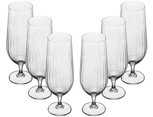Wolff Columba Optic jogo de taças de cristal para cerveja 470ml 6 peças