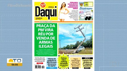 PM réu por venda ilegal de armas é destaque no Jornal Daqui