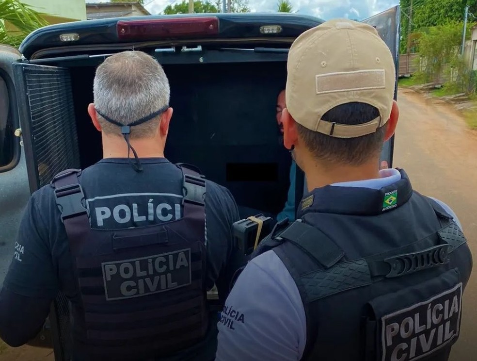 Suspeito de matar travesti foi preso nesta terça-feira (12) — Foto: Reprodução/PC-RO
