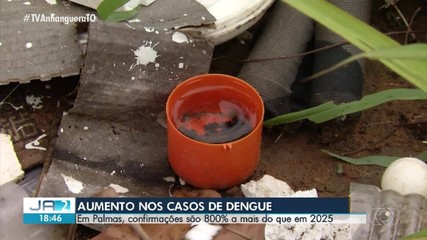 Casos de dengue disparam no Tocantins e chegam a 800% acima dos registrados em 2025
