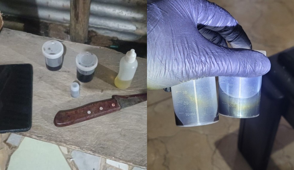 Material apreendido pela Polícia Civil em investigação de possível envenenamento em Cataguases — Foto: Divulgação