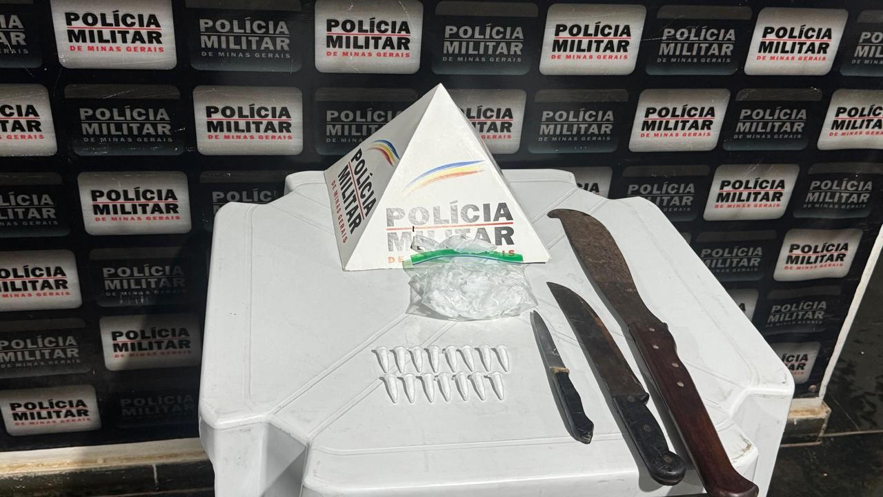 Briga entre casal termina com mulher presa por lesão corporal e homem por tráfico de drogas em Curvelo