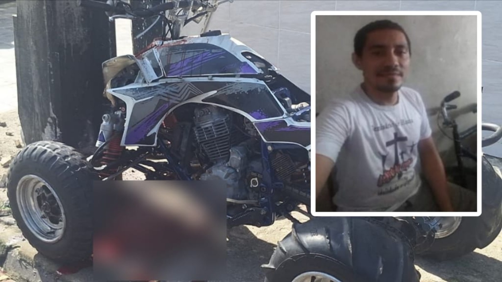 Vídeo: Homem que testava quadriciclo após conserto colide com poste e morre em Fortaleza