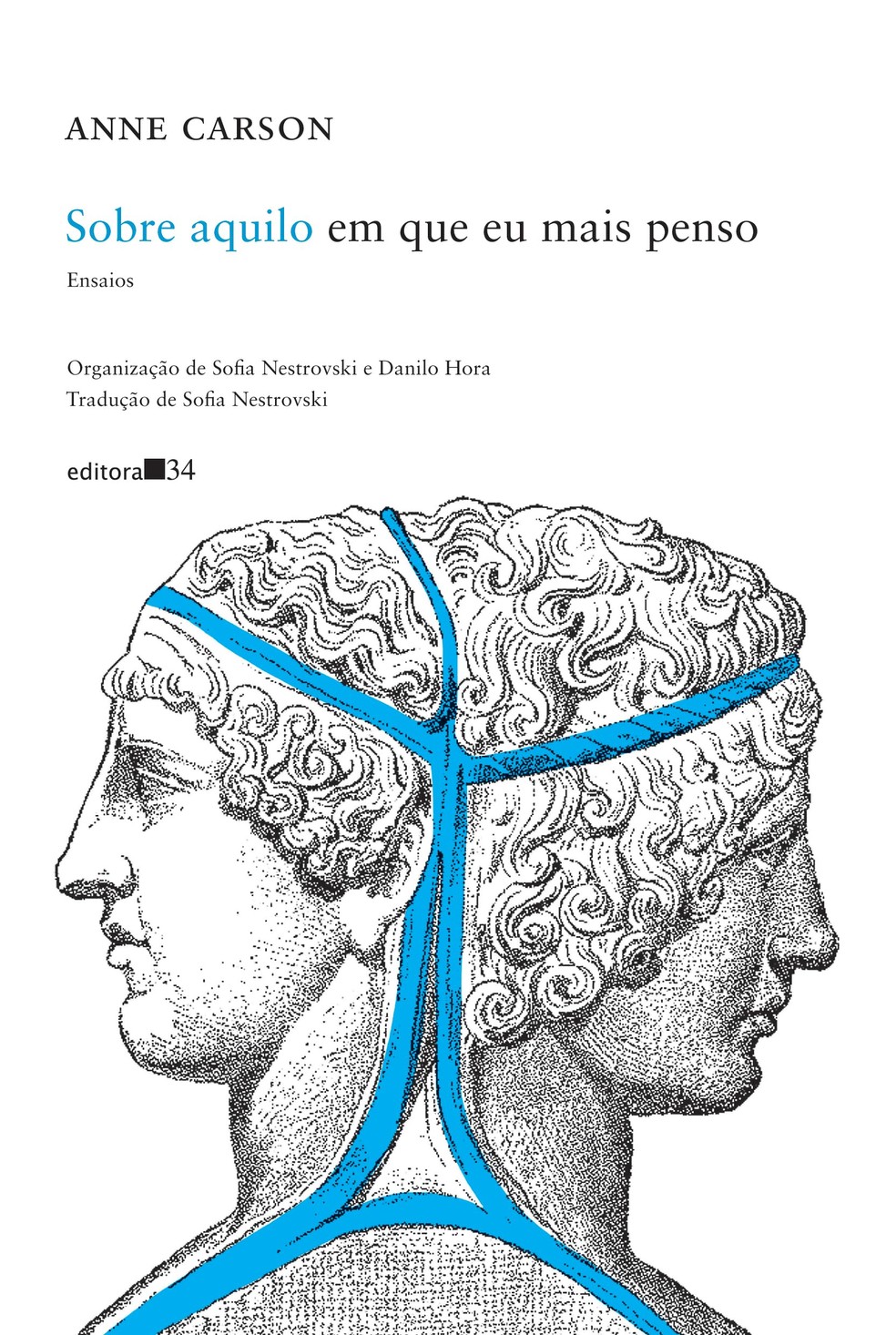 Capa de 'Sobre aquilo em que eu mais penso'. — Foto: Reprodução/Editora 34
