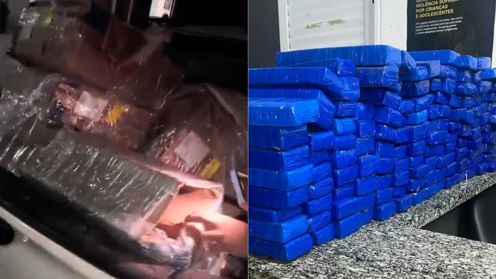 PM apreende 152,5 kg de maconha após motorista fugir de abordagem em Altamira do Maranhão — Foto: Reprodução/TV Mirante