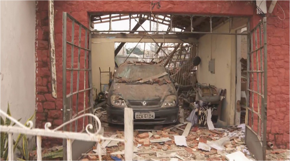 Destruição no Tatuapé após explosão — Foto: Reprodução/TV Globo