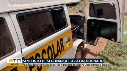 Famílias denunciam condições de transporte escolar no Assentamento Brejão