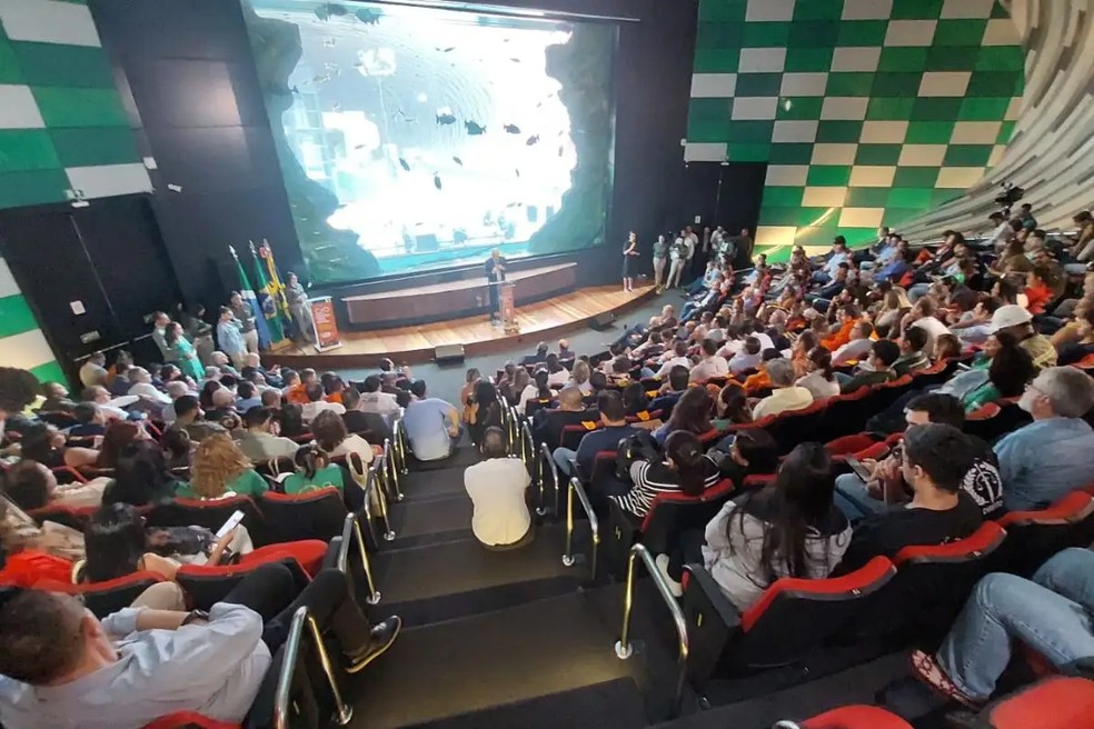 Evento aconteceu no Bioparque Pantanal, em Campo Grande (MS). — Foto: João Corrêa/TV Morena
