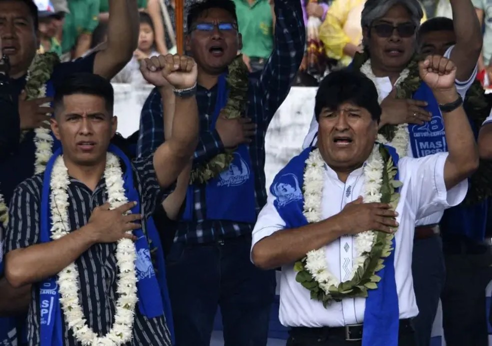 Andrónico Rodríguez era o pupilo de Evo Morales - mas hoje eles estão rompidos — Foto: AIZAR RALDES/AFP via Getty Images)