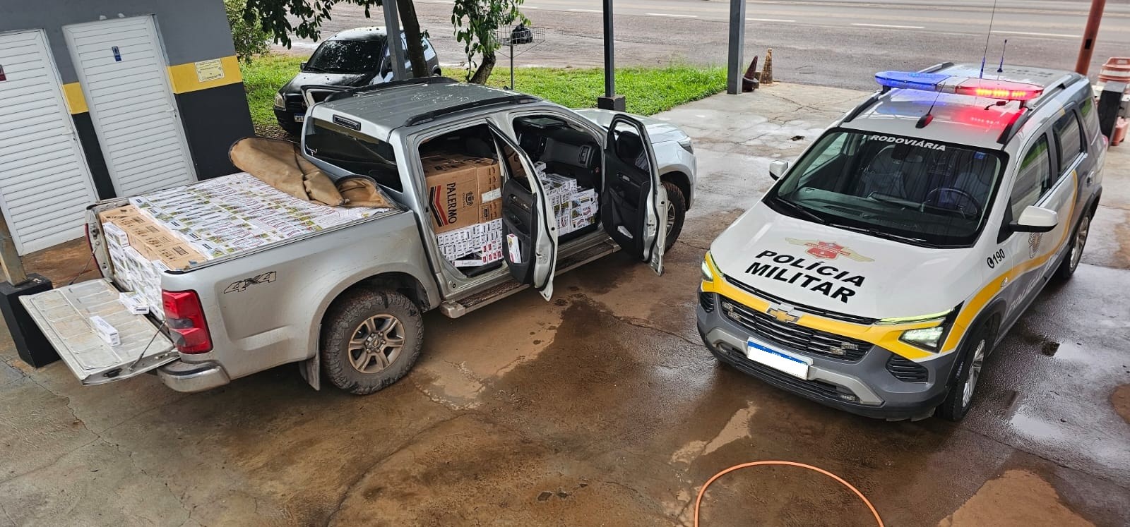 Carga de cigarros avaliada em quase R$ 145 mil é apreendida em Rosana