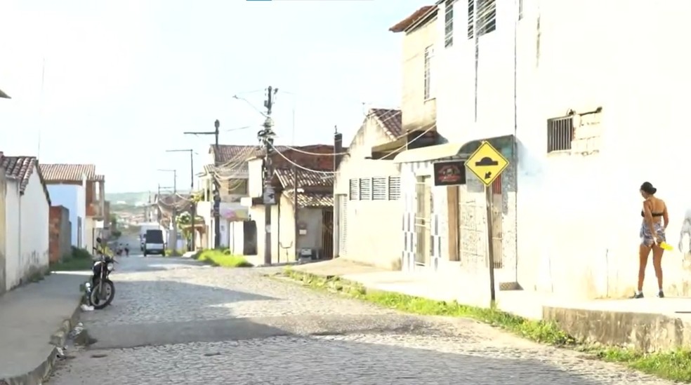 Rua do bairro Gabriela, em Feira de Santana — Foto: TV Globo