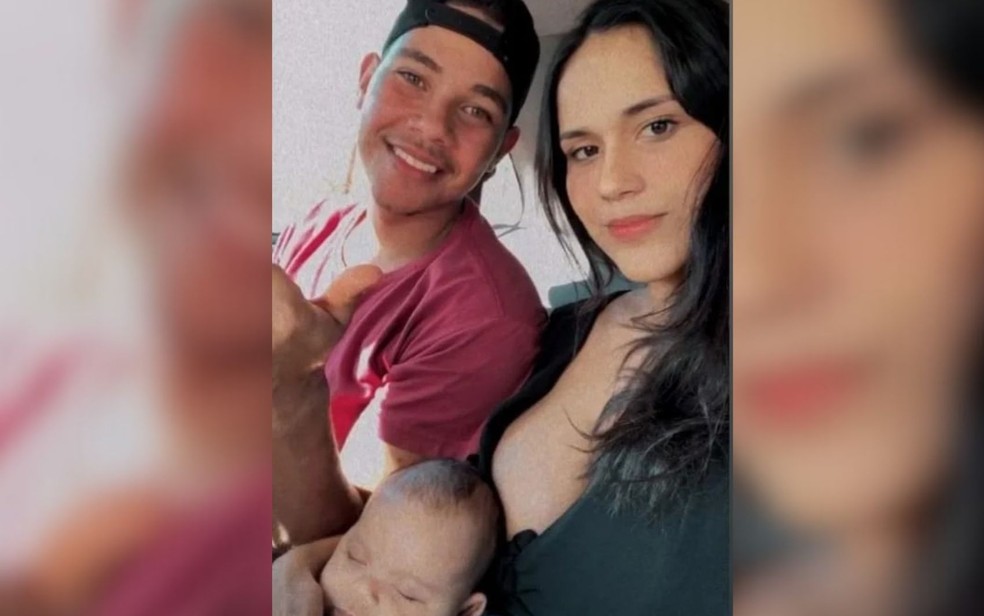 Vítimas de acidente em Goiatuba são: Bruno Bittencourt, Bianca Gomes e o filho  deles, Anthony Gabriel  — Foto: Reprodução/Redes sociais