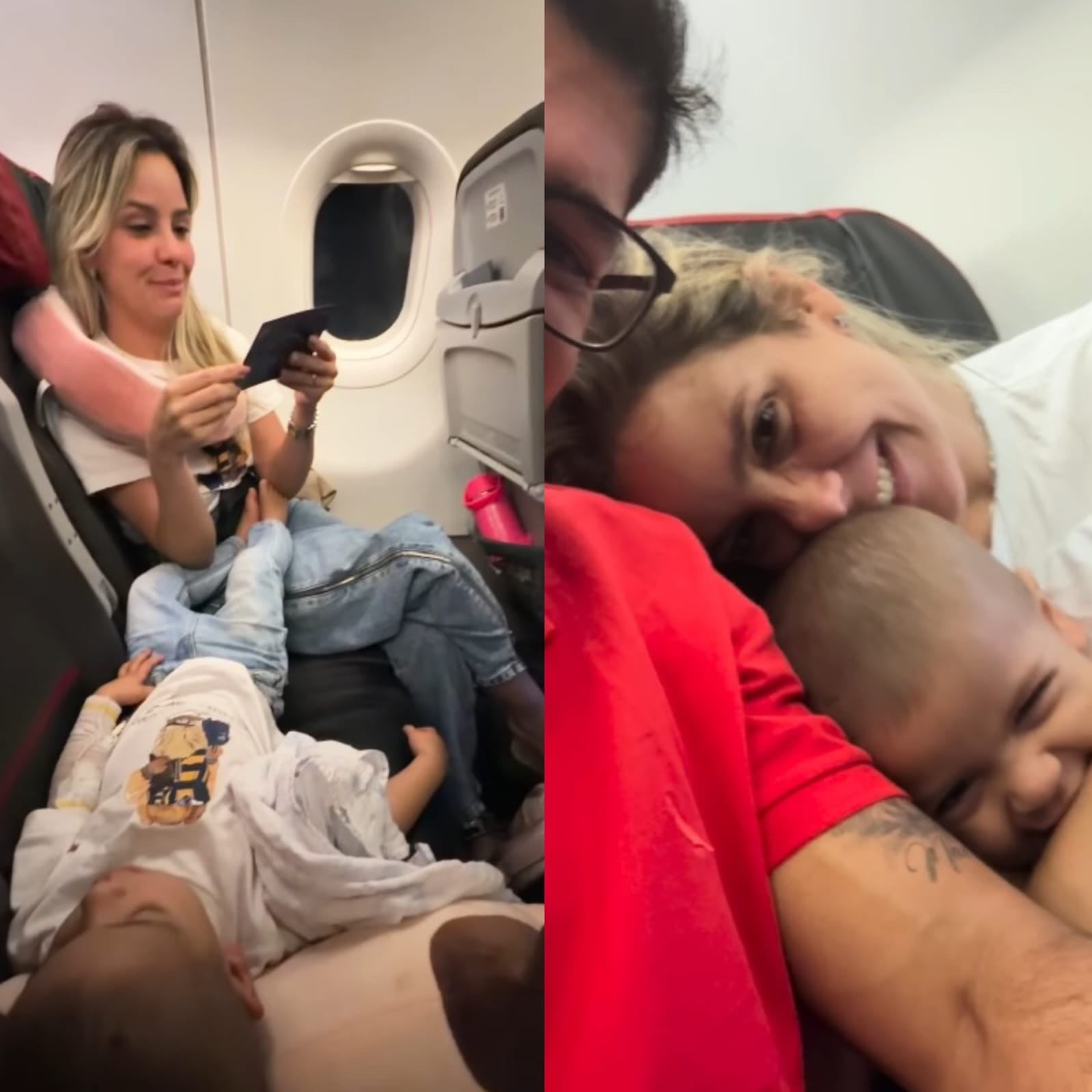 Criança alagoana recebe homenagem em voo após concluir tratamento de quimioterapia